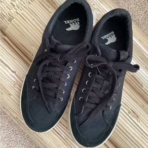 SOREL BLACK CASUAL LACE UP SNEAKERS